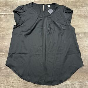 Milumia Black Short Sleeve Shirt Size Large NWT